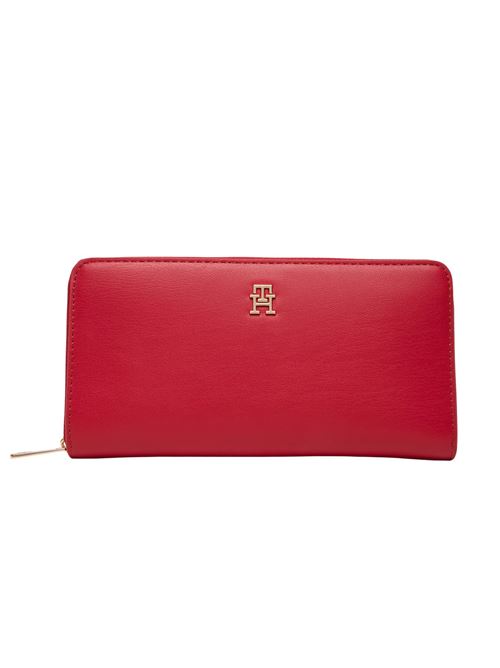 Portafoglio rosso in poliuretano Tommy Hilfiger | AW0AW17744VLP